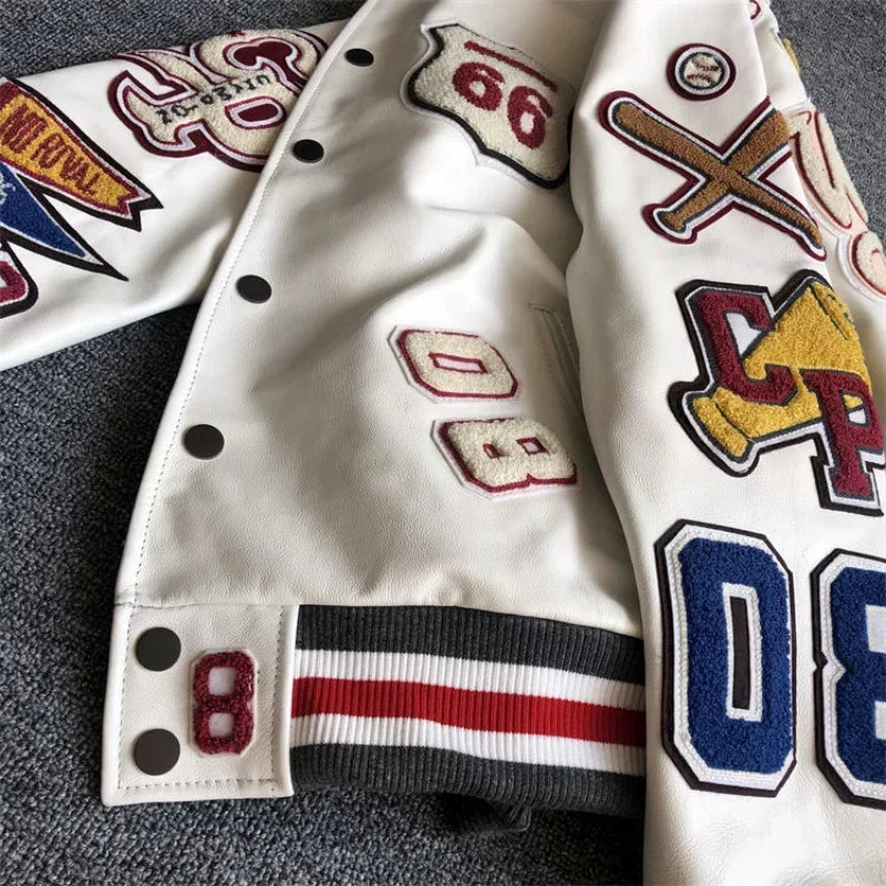 Retro Embroidered Baseball Jacket