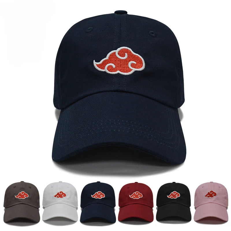 Naruto Akatsuki Cloud Embroidered Baseball Cap - Stylish Anime Hat