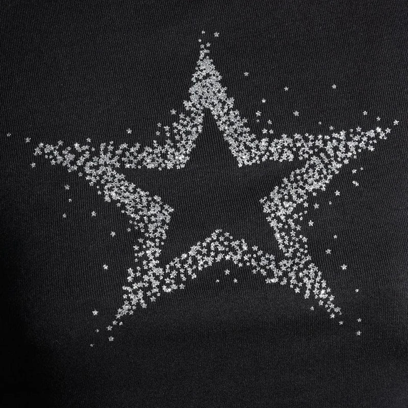 Starry Night Black Baby Tee