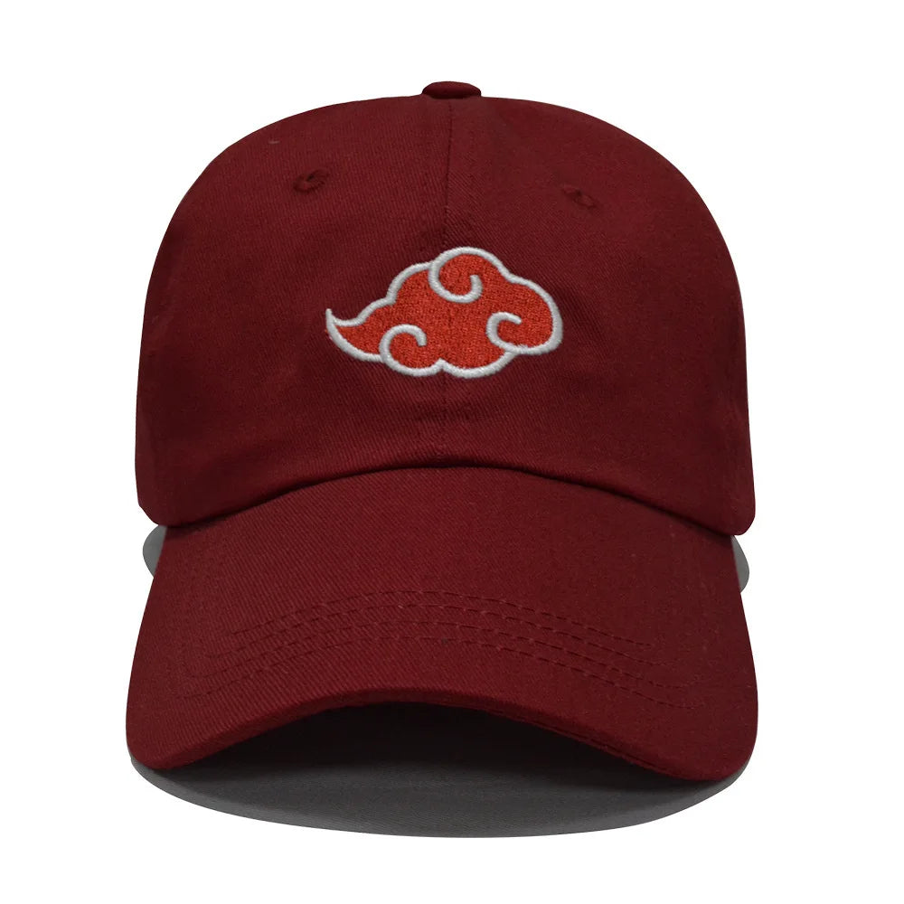 Naruto Akatsuki Cloud Embroidered Baseball Cap - Stylish Anime Hat