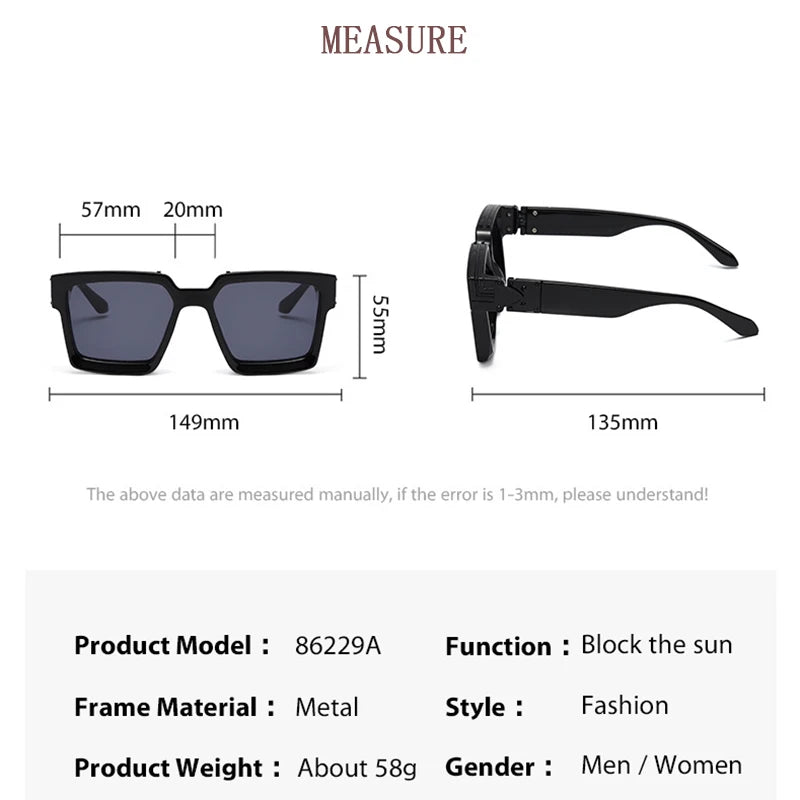 Fashionable Millionaire Sunglasses - Bold & Luxurious