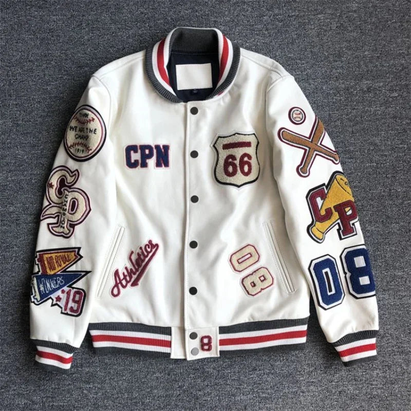 Retro Embroidered Baseball Jacket