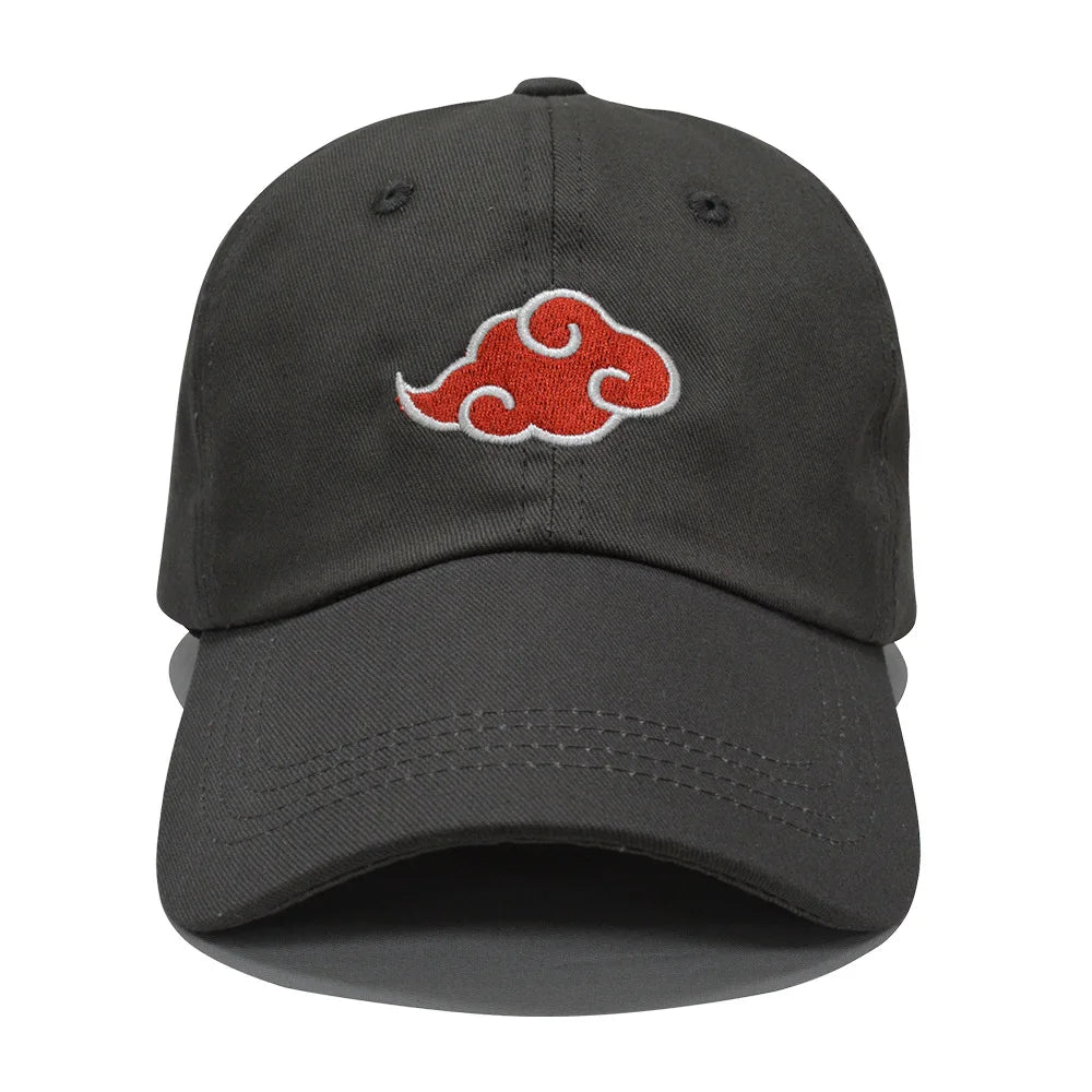 Naruto Akatsuki Cloud Embroidered Baseball Cap - Stylish Anime Hat