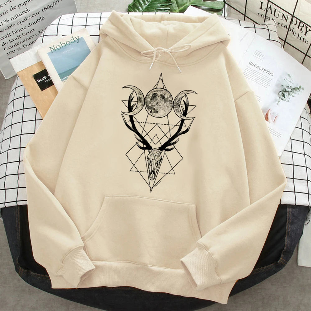 Witchy Vibes Cream Hoodie