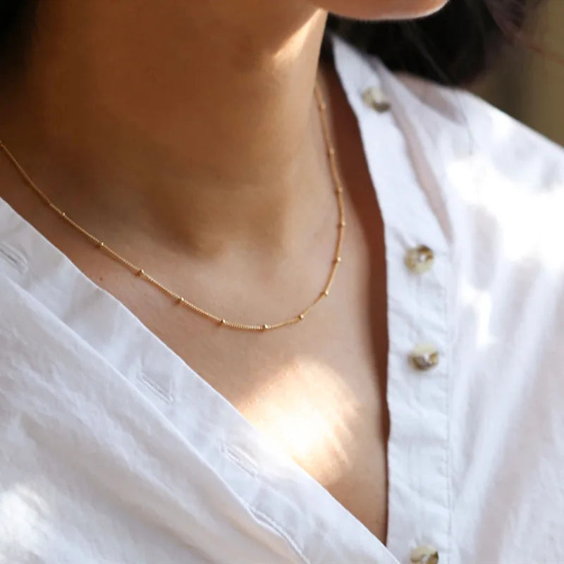 Delicate Thin Chain Necklace