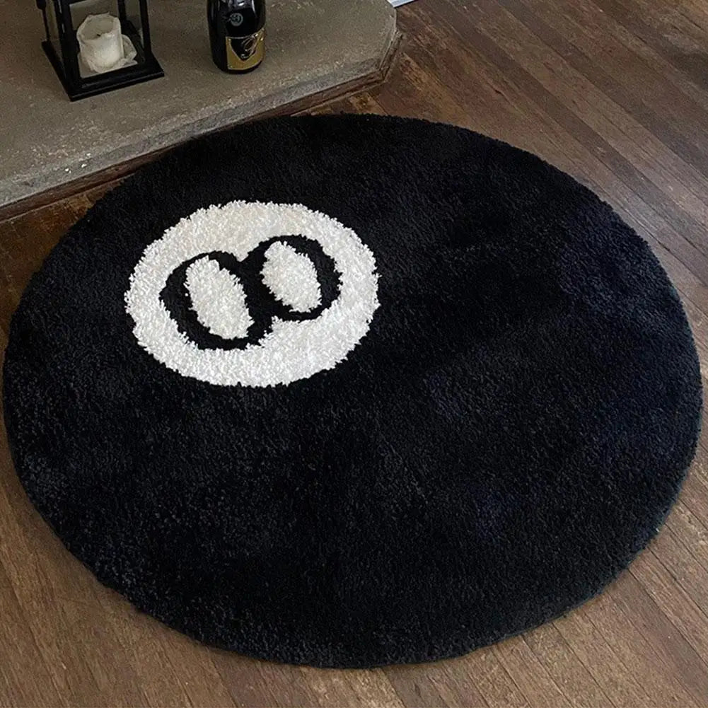 Thick Fluffy 8-Ball Rug