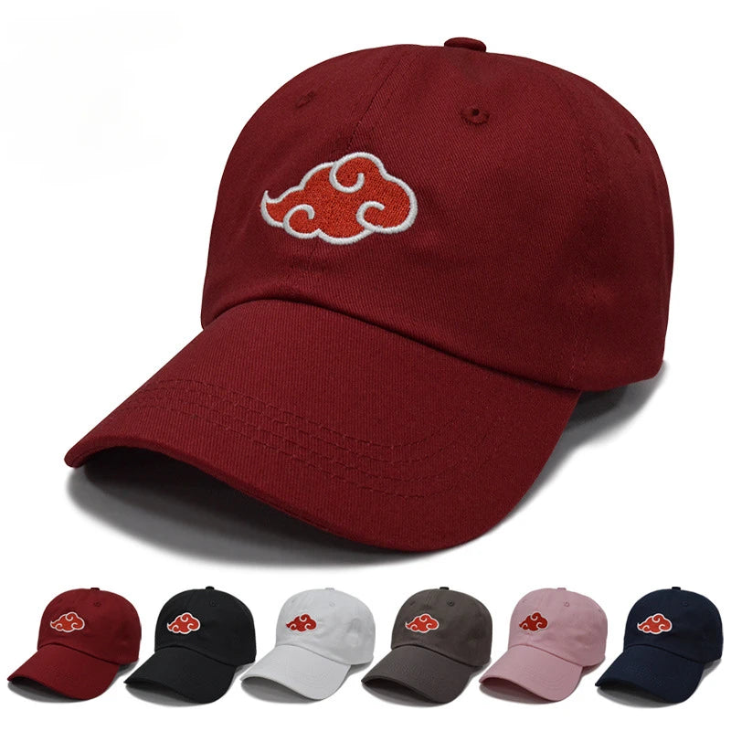 Naruto Akatsuki Cloud Embroidered Baseball Cap - Stylish Anime Hat