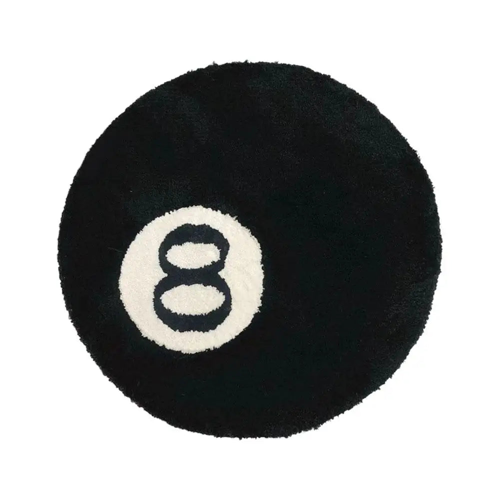 Thick Fluffy 8-Ball Rug