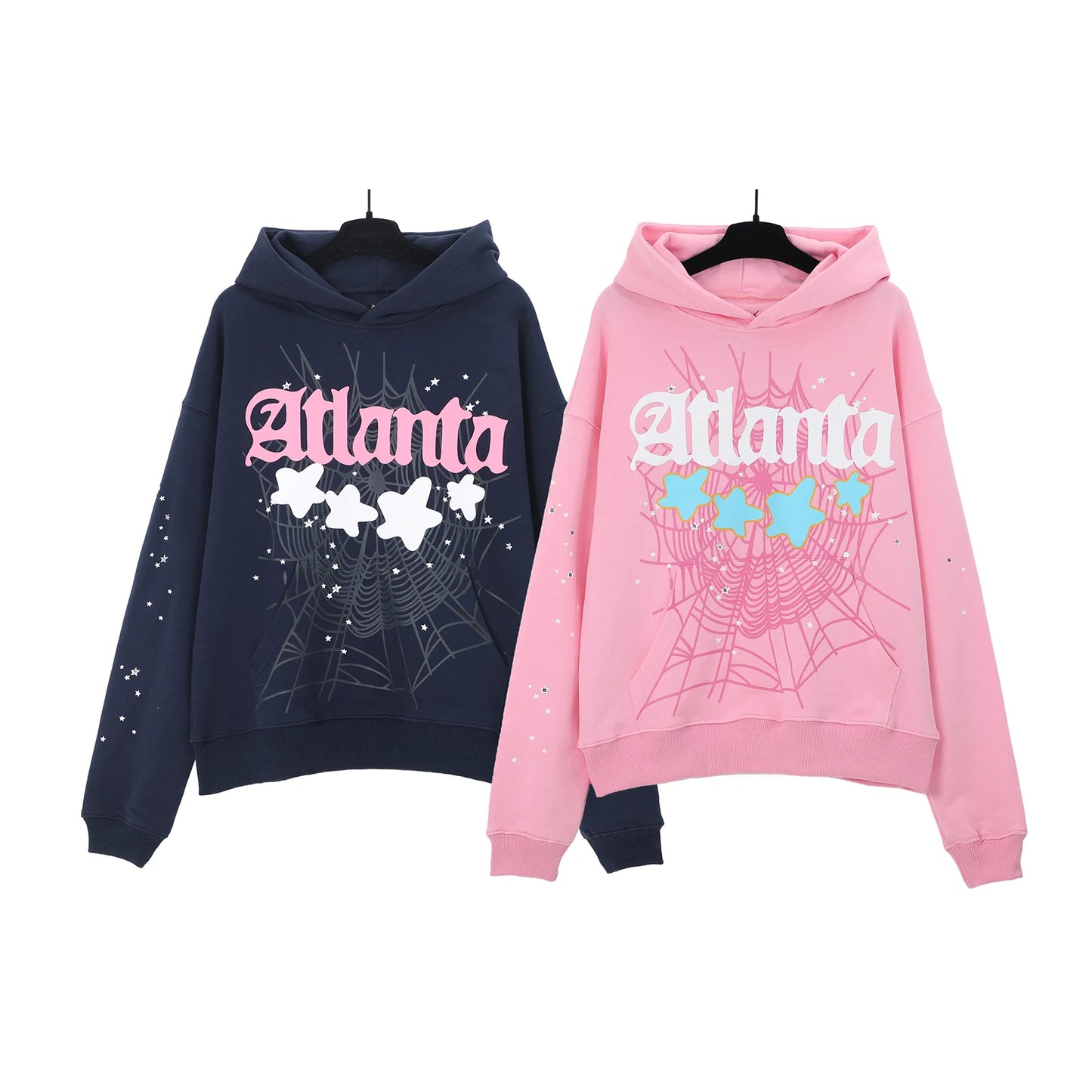 Pink Atlanta Starburst Hoodie - Bold and Cozy Streetwear