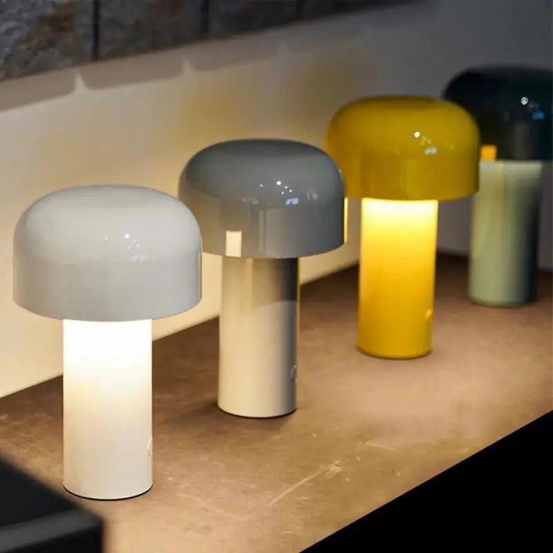 Mini Mushroom LED Lamps - Colorful Set